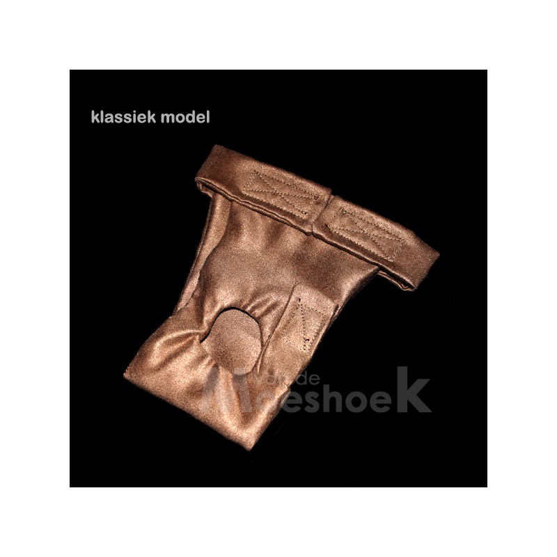 Katerbroekje camel suedinelook (klassiek model)