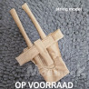 Katerbroekje beige fluweel (string, maatwerk)